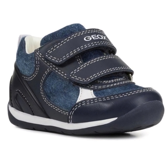 NWOT Geox B Each Respira sneakers  US Size 4.5  Color Navy - Picture 2 of 13